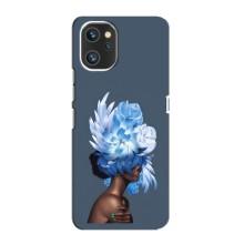 Чехлы (ART) Цветы на Umidigi A13 Pro (VPrint) (Квіти на голові)