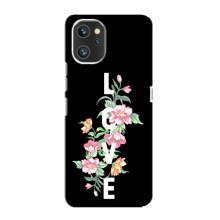 Чехлы для любимой на Юмидиджи А13 Про (VPrint) (Цветы LOVE)