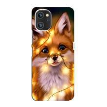 Чехлы с картинкой Лисички для Umidigi A13 Pro (VPrint) (Лисичка в гирляндах)