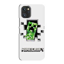 Чехол Майнкрафт на Umidigi A13 Pro (AlphaPrint) Minecraft (крипер Майнкрафт)
