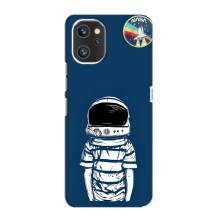 Чехол NASA для Umidigi A13 Pro (AlphaPrint) (Мальчик в шлеме)