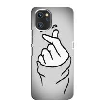 Чохол з принтом для Umidigi A13 Pro (AlphaPrint - Знак сердечка)