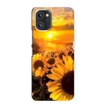 Чехол с Цветами для Umidigi A13 Pro (поле подсолнухов)