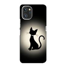 Чохол з принтом для Umidigi A13 Pro (AlphaPrint) Модні коти (Силует котика)