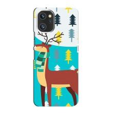 Силіконовий бампер з картинкою звірів для Umidigi A13 Pro (Олень із шарфом)