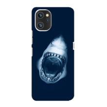 Силіконовий бампер з картинкою звірів для Umidigi A13 Pro (Пащу Акули)