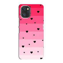 Чохли з тематикою "Маленькі Сердчеки" на Umidigi A13 (Чорні сердечка)