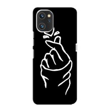 Чохол (Знак сердечка) для Umidigi A13 (Сердечко на чорному)