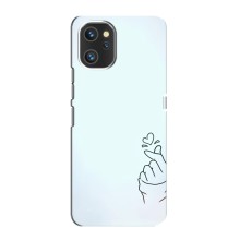 Чохол (Знак сердечка) для Umidigi A13 (Сердечко на блакитному)