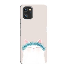 Чехол на тематику: Коты для Umidigi A13 – Белый котик