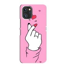 Чохол з принтом для Umidigi A13 (AlphaPrint - Знак сердечка) – Знак Love