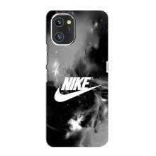 Чехол с логотипом Найк на Umidigi A13 (Найк дымчатый)