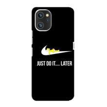 Чехол с логотипом Найк на Umidigi A13 (Nike just do it)
