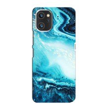 Мраморний чехол на Umidigi A13 (VPrint) (Блакитний мрамор)