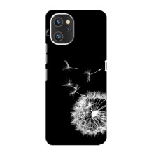 Силіконовий Чохол з кульбабками на Umidigi A13 (Кульбабка на чорному)