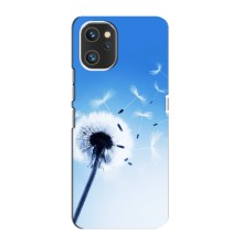 Силіконовий Чохол з кульбабками на Umidigi A13 (Кульбабка на блакитному)