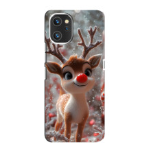 Яркий чехол для Umidigi A13 с Зимними Оленятами