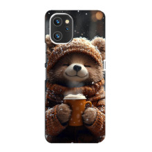 Друкований чохол 'Звірята з кавою' для Umidigi A13 – Мішка з кавою