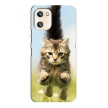 Чехлы с Котиками для Umidigi A13s (VPrint) (Прыжок кота)