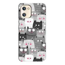 Чехлы с Котиками для Umidigi A13s (VPrint) (Рисованные котики)