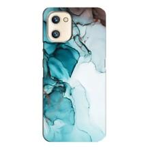 Чохол для UMiDiGi A13s - з принтом (Дизайнерські) (AlphaPrint) (Бірюзовий мрамор)