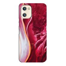 Чохол для UMiDiGi A13s - з принтом (Дизайнерські) (AlphaPrint) (Мрамор червоний)