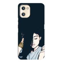 Чехол с печатью для Umidigi A13s - (Мода) (AlphaPrint) (Красивая девочка)