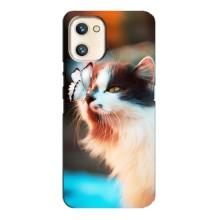 Чехол на Юмидиджи А13с с Котами (VPrint) (Котик с бабочкой)