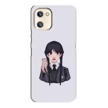 Чехлы Венсдей на Umidigi A13s Уэнсдей (AlphaPrint) (Уэнздей и Вещь)