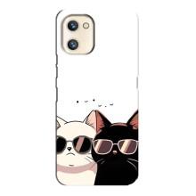 Чехол с рисунком кот на Umidigi A13s – Коты в очках