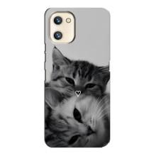 Чехол с рисунком кот на Umidigi A13s – Пара котов