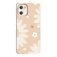 Чохол з квітковим принтом на UMiDiGi A13s – Бежеві квіти
