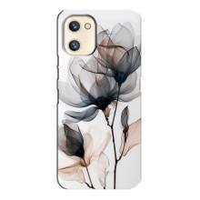 Чохол з квітковим принтом на UMiDiGi A13s – Квіти на білому