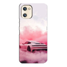 Чехол с авто Порше для Umidigi A13s – Розовый Порше