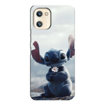Чехол с рисунком Стич для Umidigi A13s – Стич с цветочком