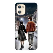 Чехол с дизайном Венздей 2 на Umidigi A13s – Уэнсдей и Тайлер