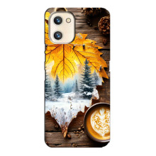 Чохол з унікальним дизайном 'Осінь з кавою' для Umidigi A13s – Осінньо-зимове кава