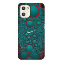 Силиконовый Чехол на Umidigi A13s с картинкой Nike (Найк зеленый)