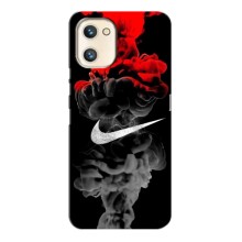 Силиконовый Чехол на Umidigi A13s с картинкой Nike (Nike дым)