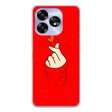 Чохол (Знак сердечка) для UMIDIGI A15 – Сердечко на червоному