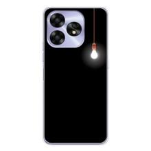 Чехол с картинками на черном фоне для UMIDIGI A15 – Лампочка