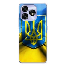 Чехол с картинкой (Патриотический ГЕРБ) на UMIDIGI A15 (Герб и Флаг Украины)