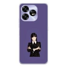 Чехлы Венсдей на UMIDIGI A15 Уэнсдей (AlphaPrint) (Уэнздей в черном)