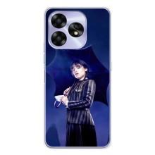 Чехлы Венсдей на UMIDIGI A15 Уэнсдей (AlphaPrint) (Уэнздей с зонтом)