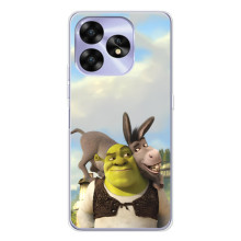 Чехол с мультфильмом Шрек на UMIDIGI A15 – Шрек и осел