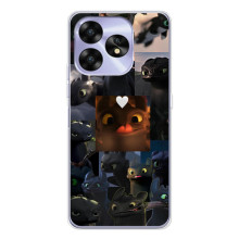 Чехол как приручить дракона на UMIDIGI A15 (Дракон коллаж)