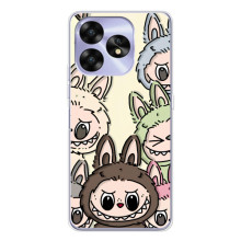 Чехол с Лабубу на UMIDIGI A15 (Коллаж Лабубу)