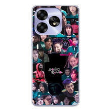 Чехол Гра в кальмара для UMIDIGI A15 – Коллаж игры кальмара