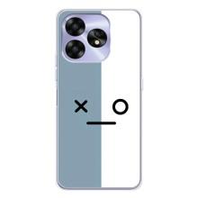 Силиконовые Чехлы (смешные стикеры) для UMIDIGI A15 – Серо-белый