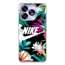 Силиконовый Чехол на UMIDIGI A15 с картинкой Nike – Цветочный Nike